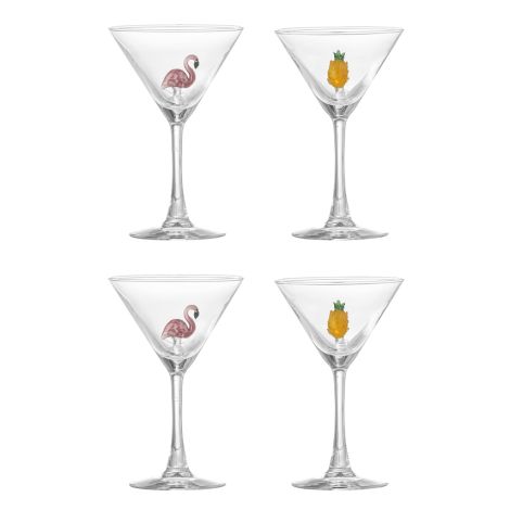 Bloomingville Cocktailglas Misa Klar 4er-Set 