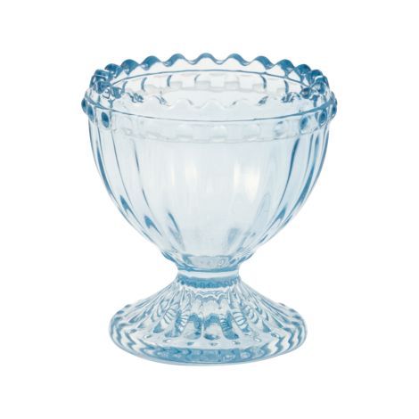 GreenGate Eierbecher Glas Alice pale blue 