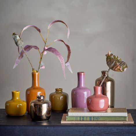 Bloomingville Vase Maien Braun 7er-Set 