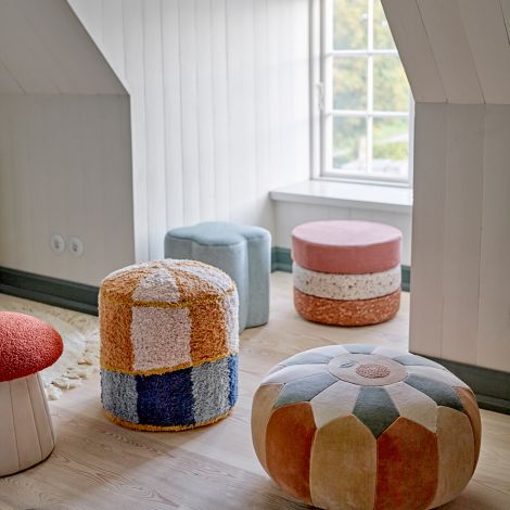 Bloomingville Pouf Agnes Braun 