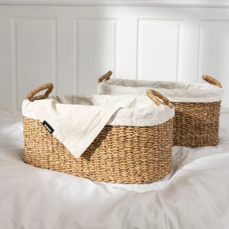 Humdakin Wäschekorb Wicker 2er-Set 