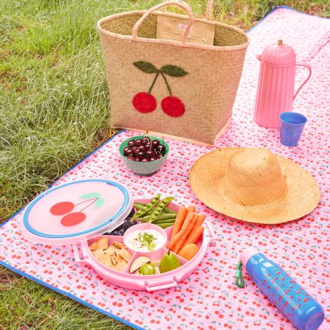 Rice Picknickdecke wasserabweisend Cherry Love Pink 