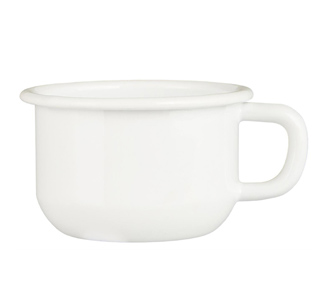 IB LAURSEN Tasse Emaille weiß