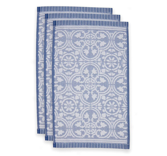 PIP Studio Gästehandtücher Tile de Pip Blue 3er-Set