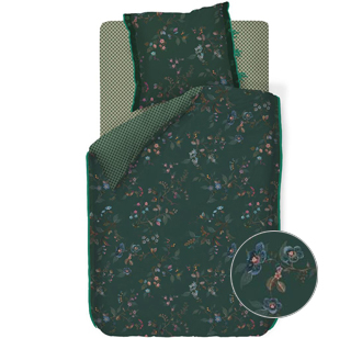 PIP Studio Bettwäsche Kawai Flower Dark Green