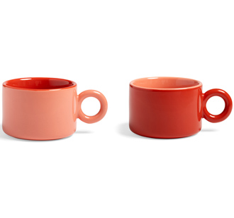 &klevering Tasse chiquito red 2er-Set