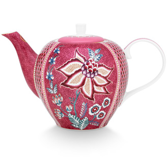 PIP Studio Teekanne Flower Festival Dark Pink 1.6 L