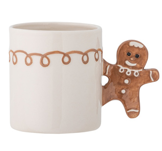 Bloomingville Tasse Ginnie Braun Weihnachten