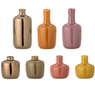 Bloomingville Vase Maien Braun 7er-Set