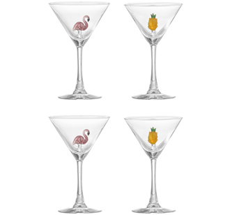 Bloomingville Cocktailglas Misa Klar 4er-Set 