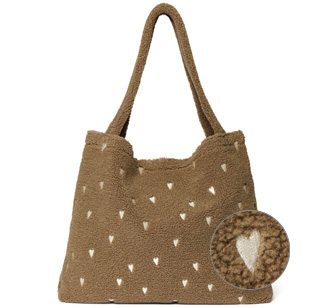 Studio Noos Tasche Brown Teddy Hearts mom-bag