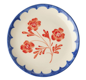 Rice Teller Keramik handbemalt Vintage Flower 15 cm