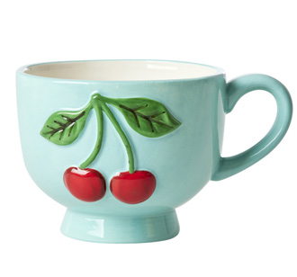 Rice Tasse Keramik Cherries Mint 250 ml