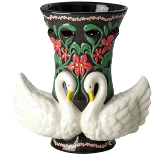 Rice Vase Keramik Swans