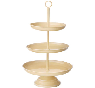 Bungalow Denmark Etagere 3-stöckig Alora H52cm Vanilla