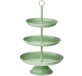 Bungalow Denmark Etagere 3-stöckig Alora H52cm Seagrass