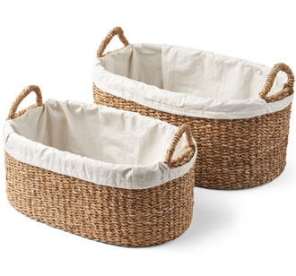 Humdakin Wäschekorb Wicker 2er-Set