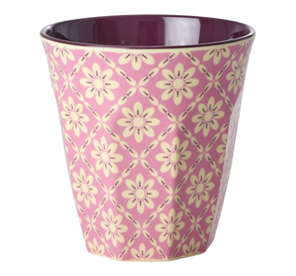 Rice Melamin Becher Graphic Flower Two Tone