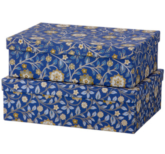 Bungalow Denmark Box Eckig L Roja Indigo 2er-Set