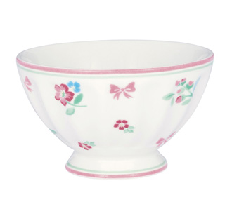 GreenGate French bowl Schüssel medium Athea white