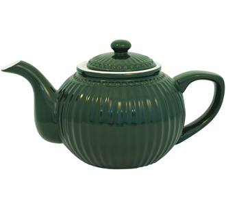 GreenGate Teekanne Alice pinewood green