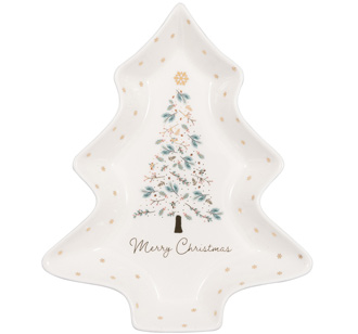 GreenGate Teller Lucie xmas white medium 22 cm