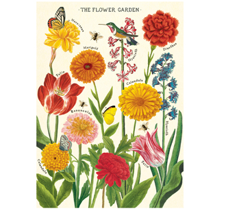 Cavallini Poster Flower Garden